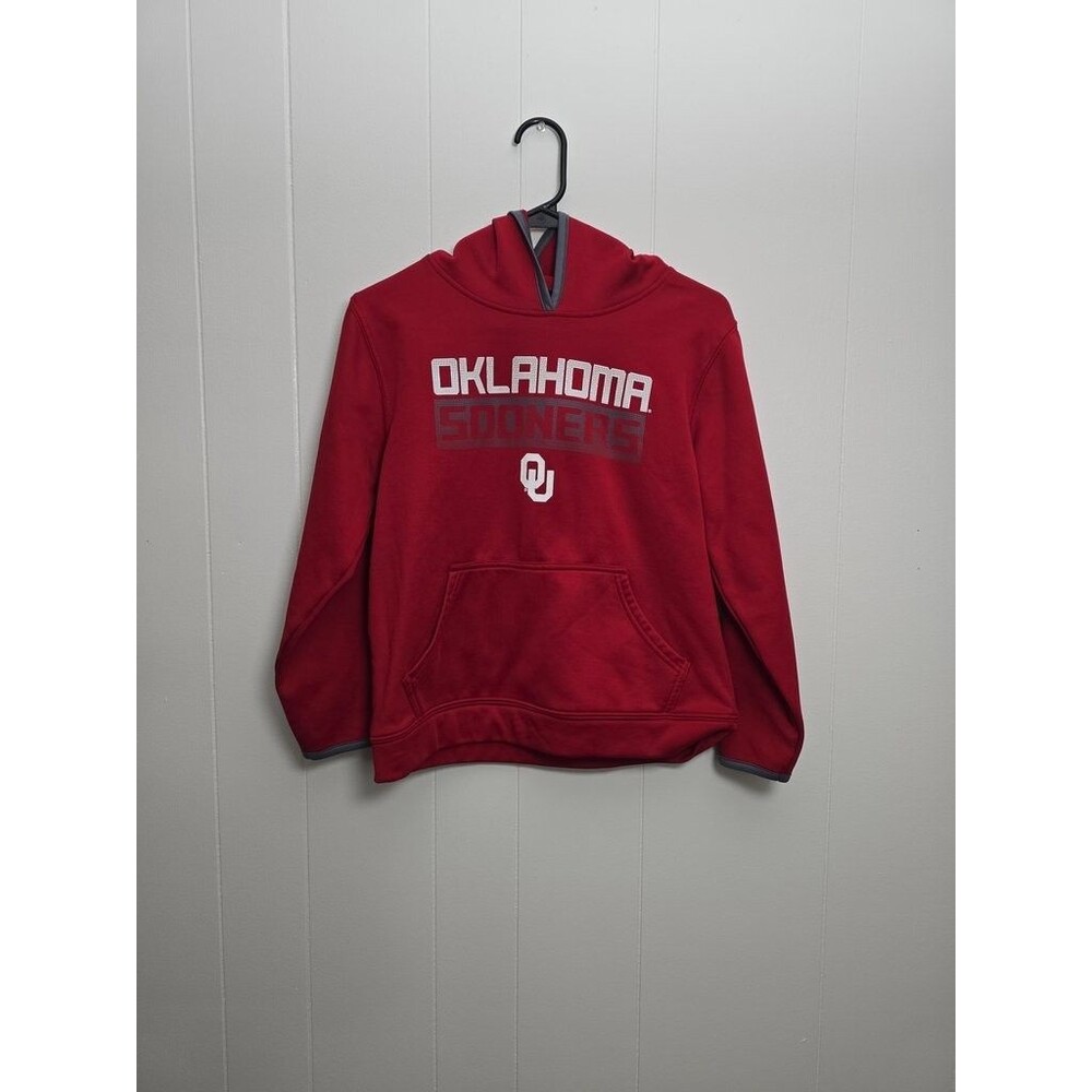 Russell Oklahoma Sooners Red Hoodie Size Large